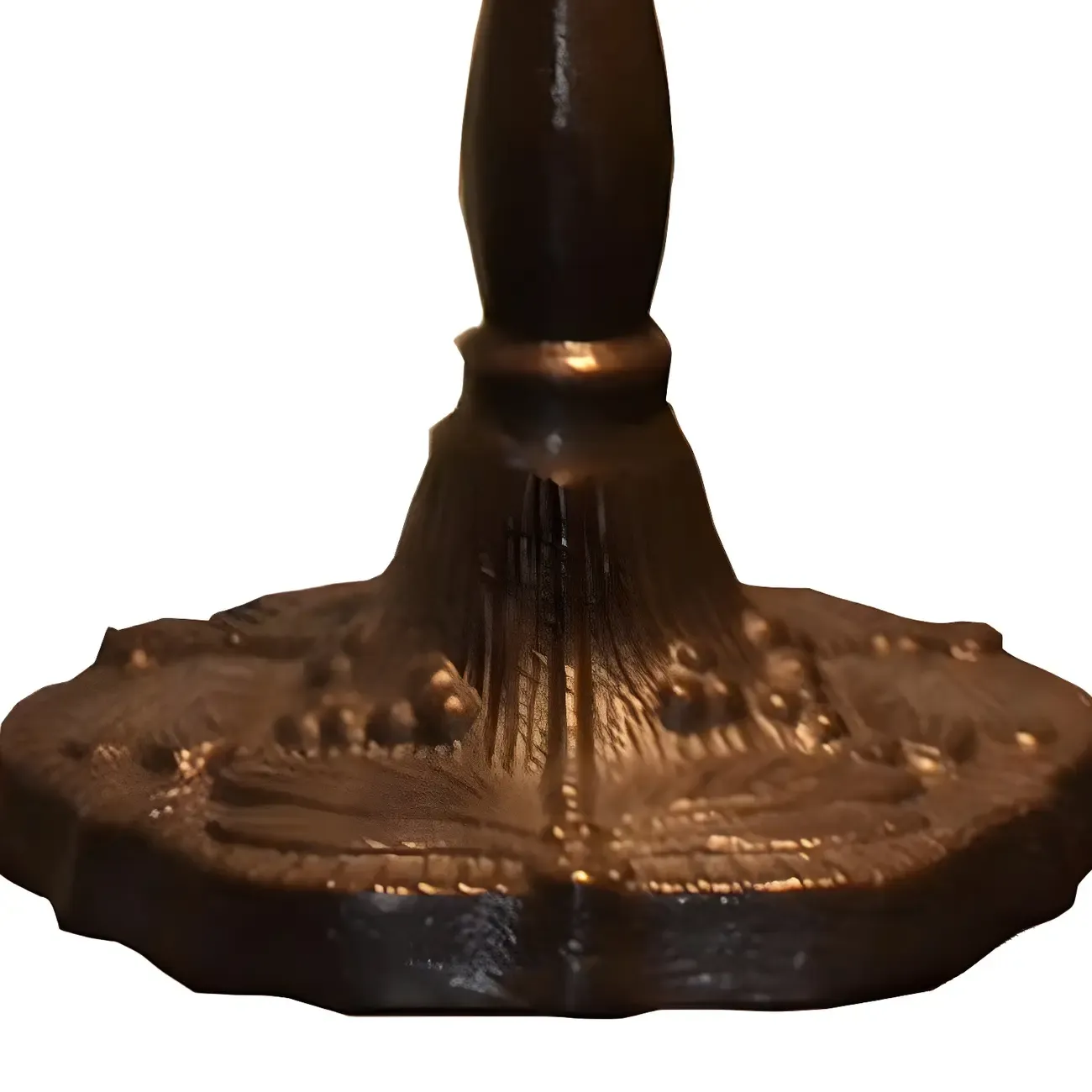 HomeyFad Retro Stained Glass LED Banker Table Lamp in Pull Chain