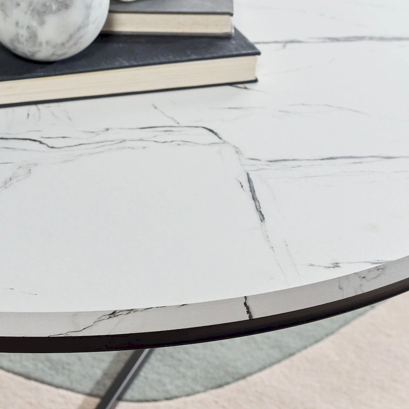 SAFAVIEH Alverda Marble Coffee Table - 35 W x 35 D x 19 H - 35Wx35Dx19H