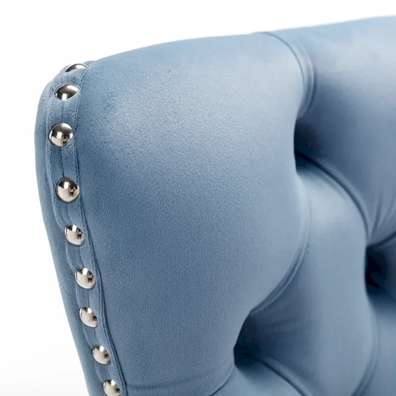 Modern Velvet Barstools 26 Counter Height Kitchen Island Chairs,Set of 2