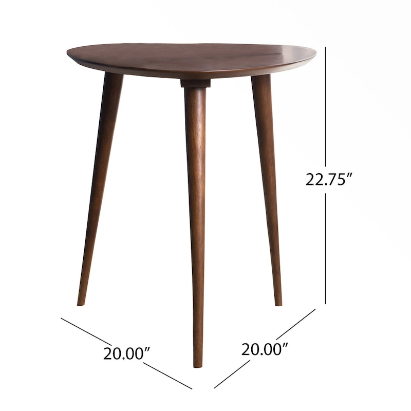 Naja Mid-Century Wood End Table by Christopher Knight Home - 20 L x 20 W x 22.75H