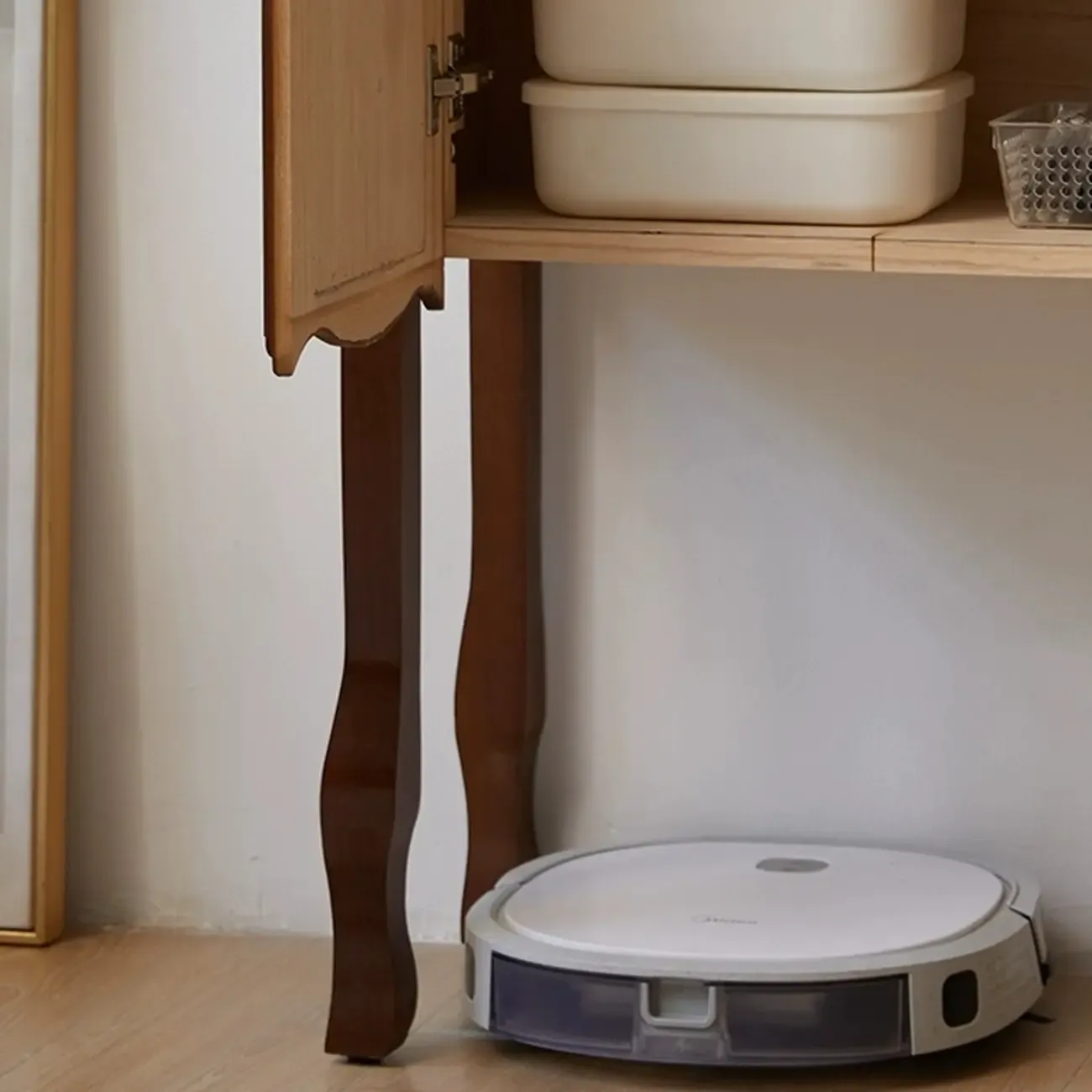 Traditional Brown Wooden Console Table with Drawers