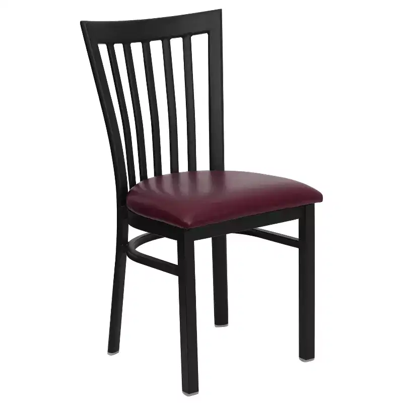 Flash Furniture Black School House Back Metal Restaurant Chair