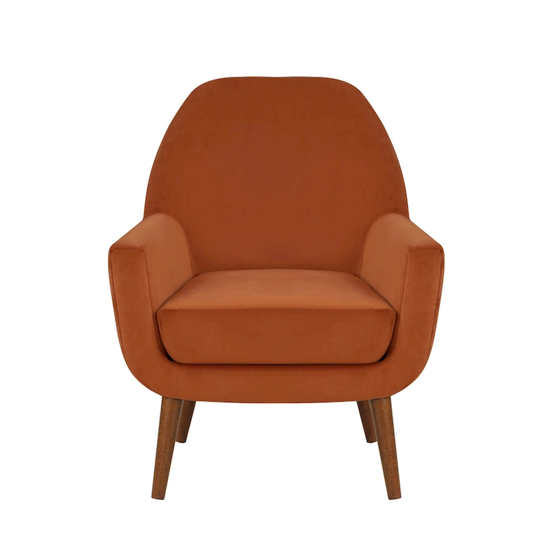 Adrian Mid-Century Velvet Arm Chair by Greyson Living