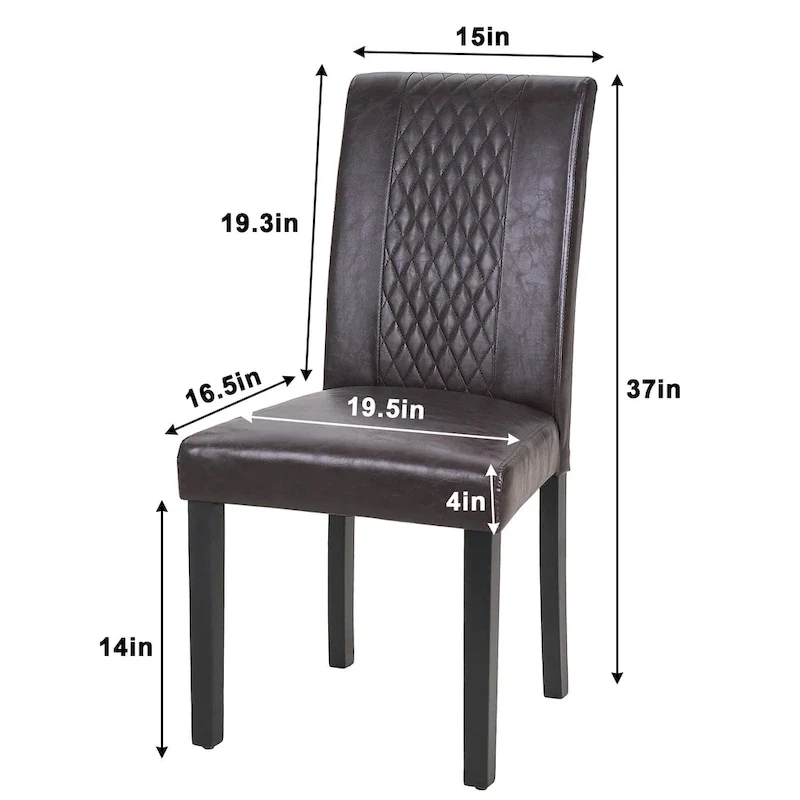 Upholstered Dining Chairs Set of 4 Parson Classic Upholstered Dining Chair,Modern 37 Parson Chairs