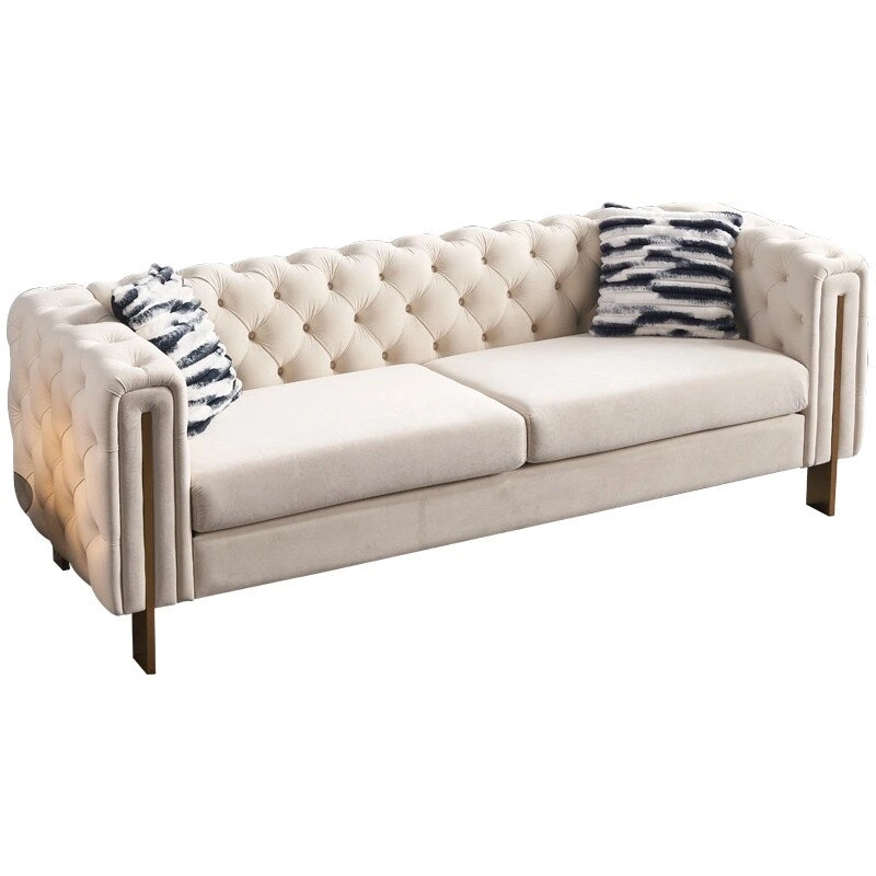 Modern Tufted Velvet Living Room Sofa