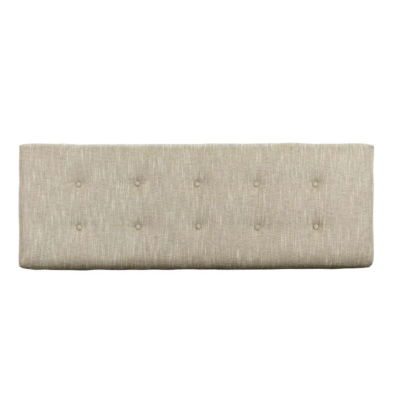 Casual Beige Upholstered Living Room Bench