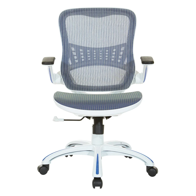 Riley Office Chair with White Mesh Seat and Back