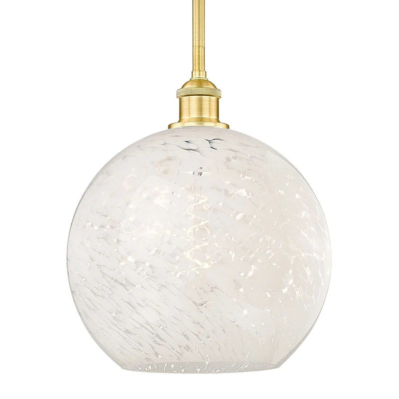 Innovations Lighting 616-1S 13 12 White Mouchette Pendant White