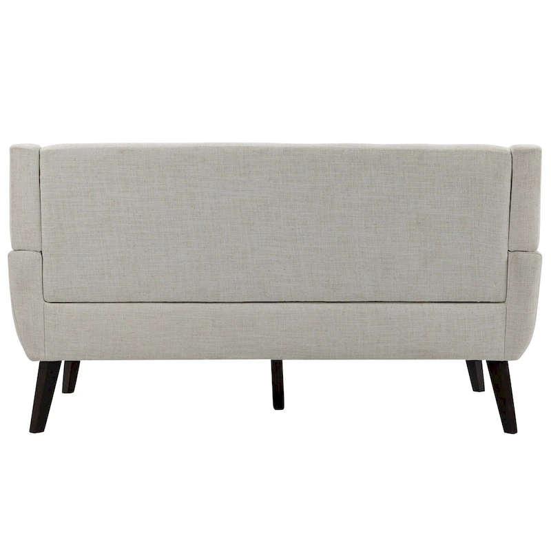 Linen Modern Tufted Loveseat Upholstered Sofa