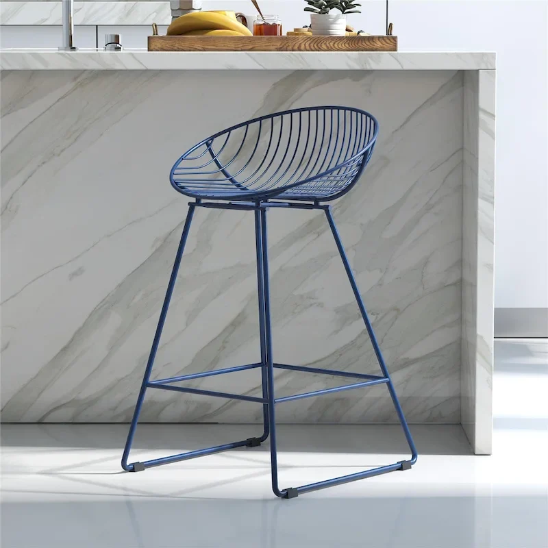 CosmoLiving by Cosmopolitan Ellis 24  Metal Counter Height Bar Stool