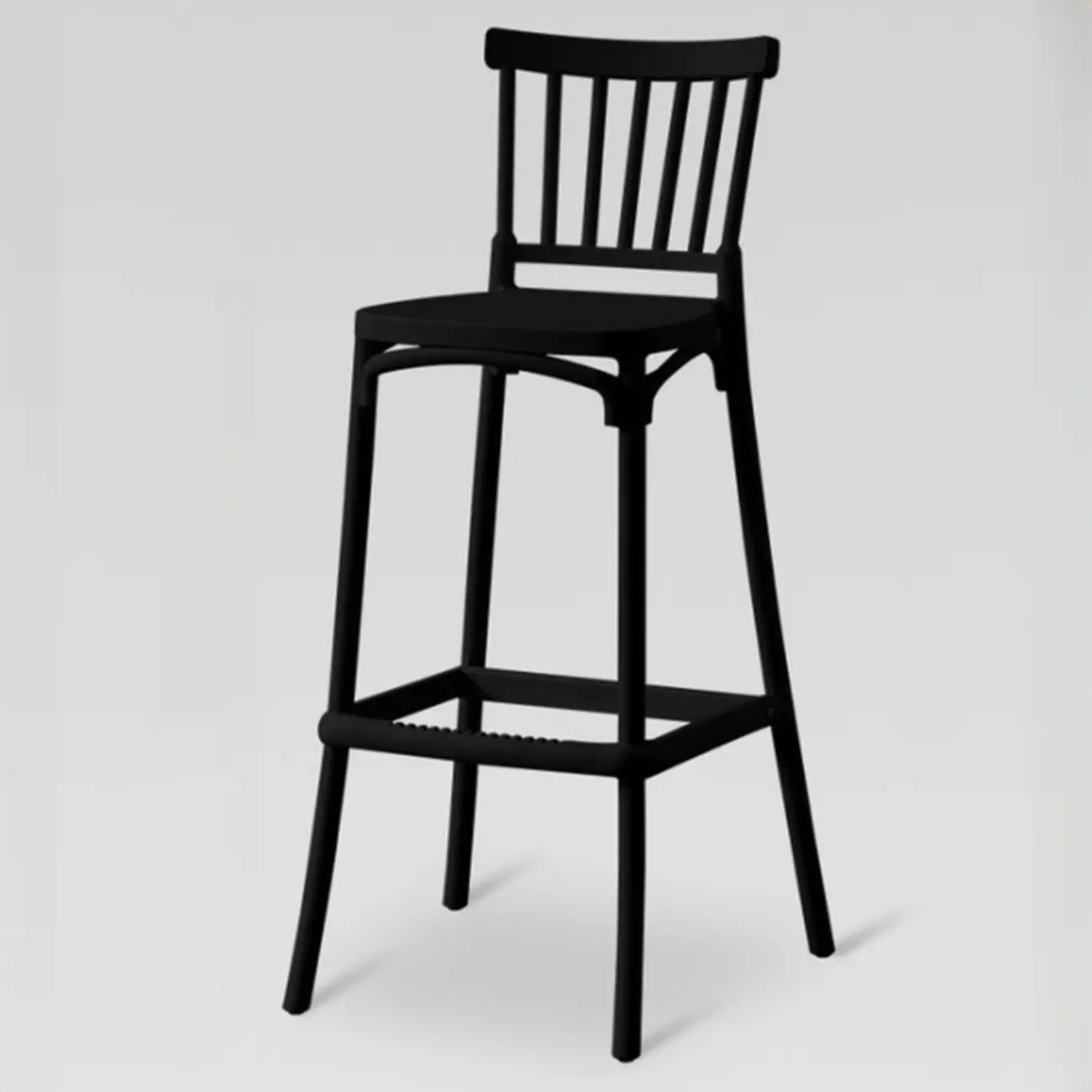 Modern Acrylic Square Counter Height Stools with Back