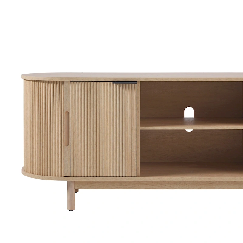 Middlebrook Modern Reeded 60-inch TV Stand with Rounded Edges