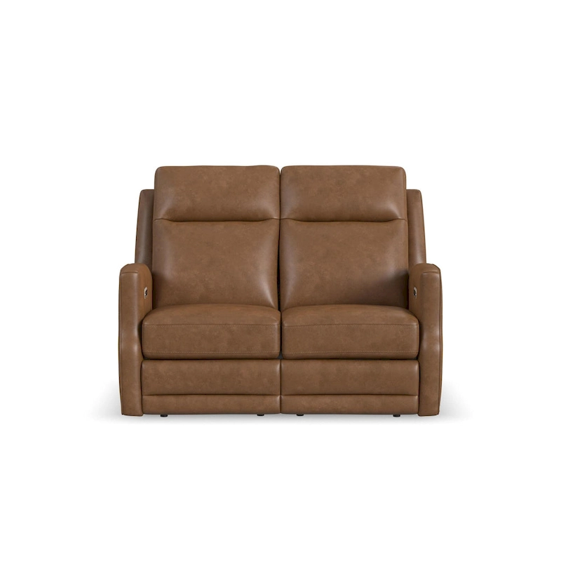 Maxwellton Cedar Power Reclining Loveseat with Power Headrests and Lumbar by Flexsteel - 56