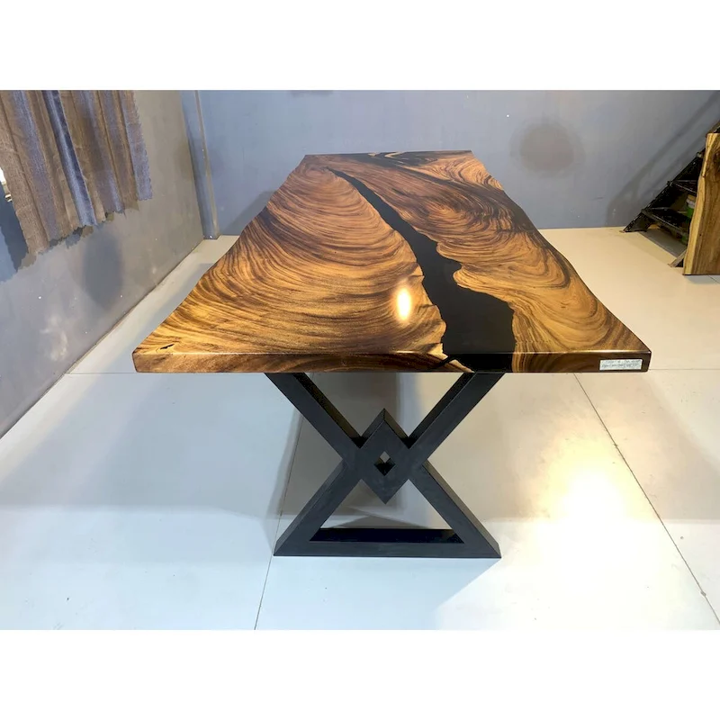 Sundaland 118  Large Slap Live Edge Dining Table