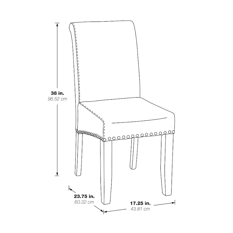 24 Parsons Barstool with Nailheads