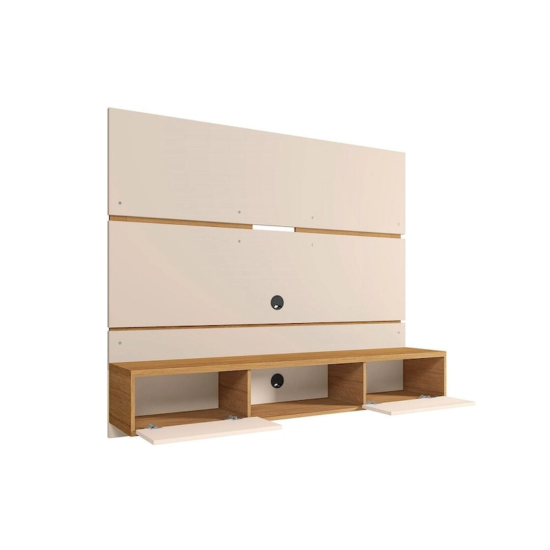 Vernon Mid Century Modern Wood 62.99 In. Floating Living Room Entertainment Furniture