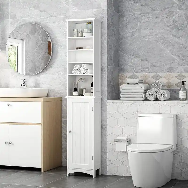 Bathroom Storage Cabinet - 9D x 13.4W x 65H