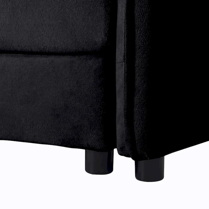 75.59 Chenille Cloud Loveseat Sofa with Deep Seat and 4 Pillows