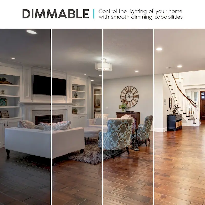 Luxrite A19 LED Light Bulb 100W Equivalent 3500K 1600 Lumens Dimmable 15W Enclosed Fixture Rated E26 Base 16 Pack