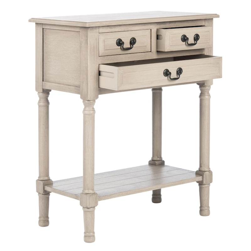 SAFAVIEH Leaner 3-Drawer Console Table - 23.5 W x 13 L x 29.5 H - 24Wx13Dx30H