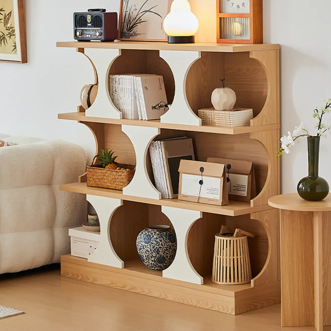 Wooden Cubitac Modern Display Cabinet with Shelves