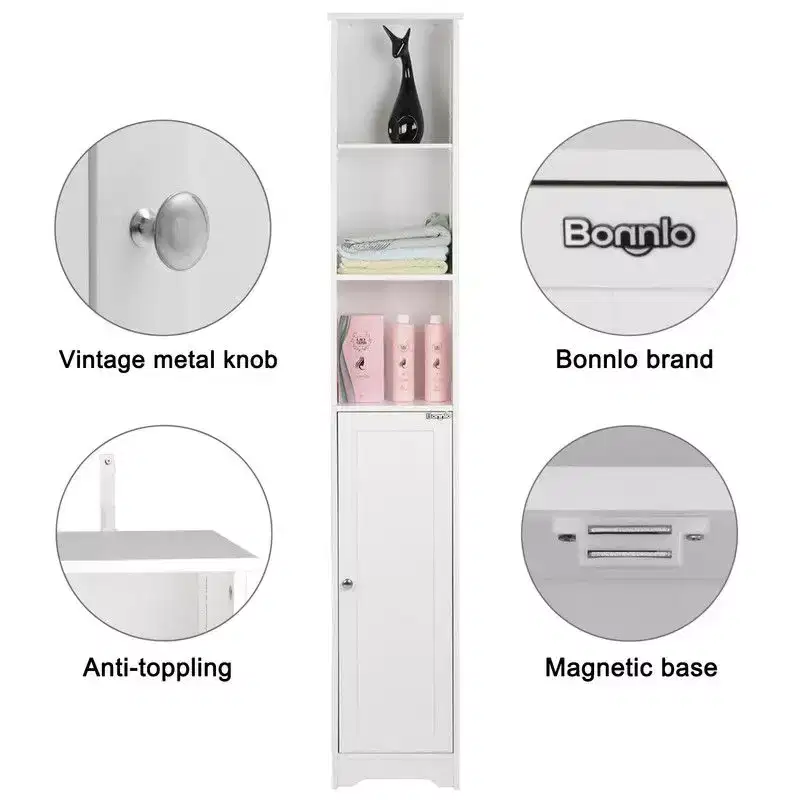 Karl Home Freestanding Linen Cabinet