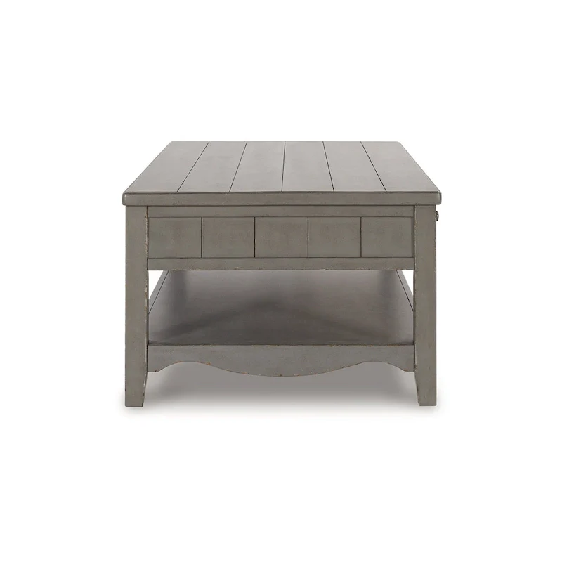 Signature Design by Ashley Charina Antique Gray Rectangular Coffee Table - 50W x 30D x 20H