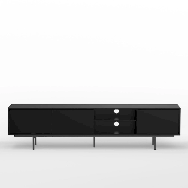 Glenwillow Home Atlas 78  x 20  Lowboy Mid-Century Modern TV Stand Console