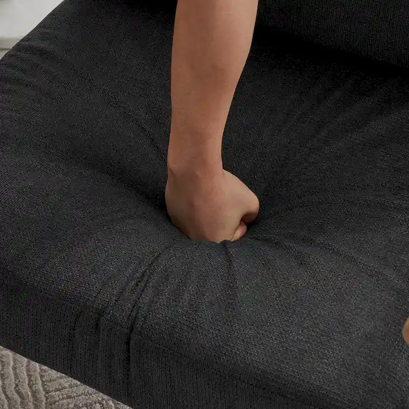 Chenille Swivel 34.7 Wide Soft Modern Upholstered Accent Chair