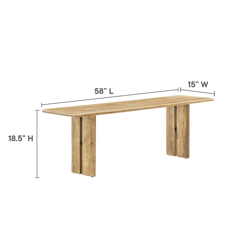 Amistad 58 Wood Bench