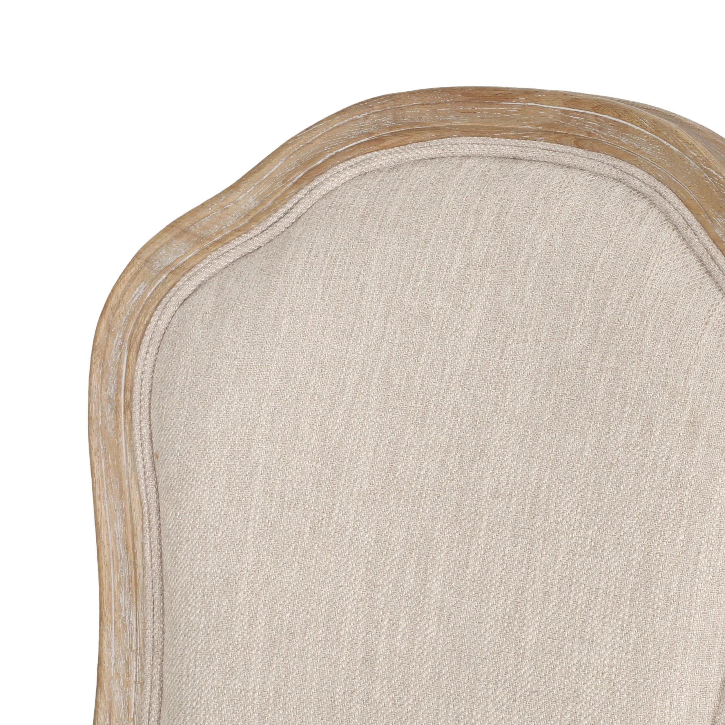 French Country Upholstered Swivel Office Chair - NH572513