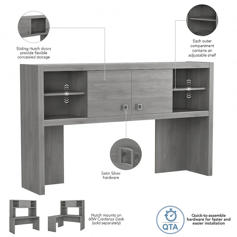 Echo 60W Hutch by Bush Business Furniture