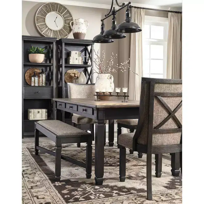 Tyler Creek Rectangular Dining Room Table Brown/Black - Signature Design by Ashley