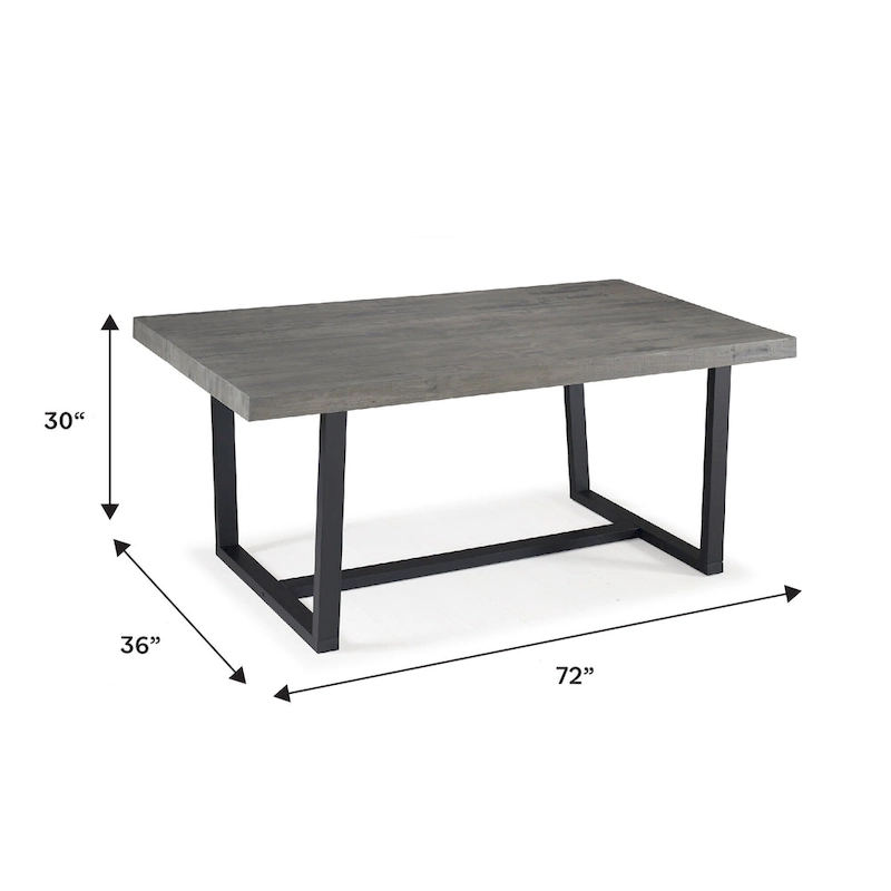 Middlebrook Solid Wood 72-inch Distressed Dining Table