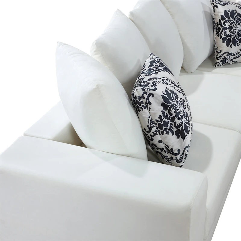 Merax Modern U Shape Sectional Sofa with Lots of Pillows Included