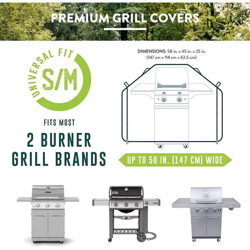 Patio Companion Premium BBQ Grill Cover 58 Inch - 58 Inch