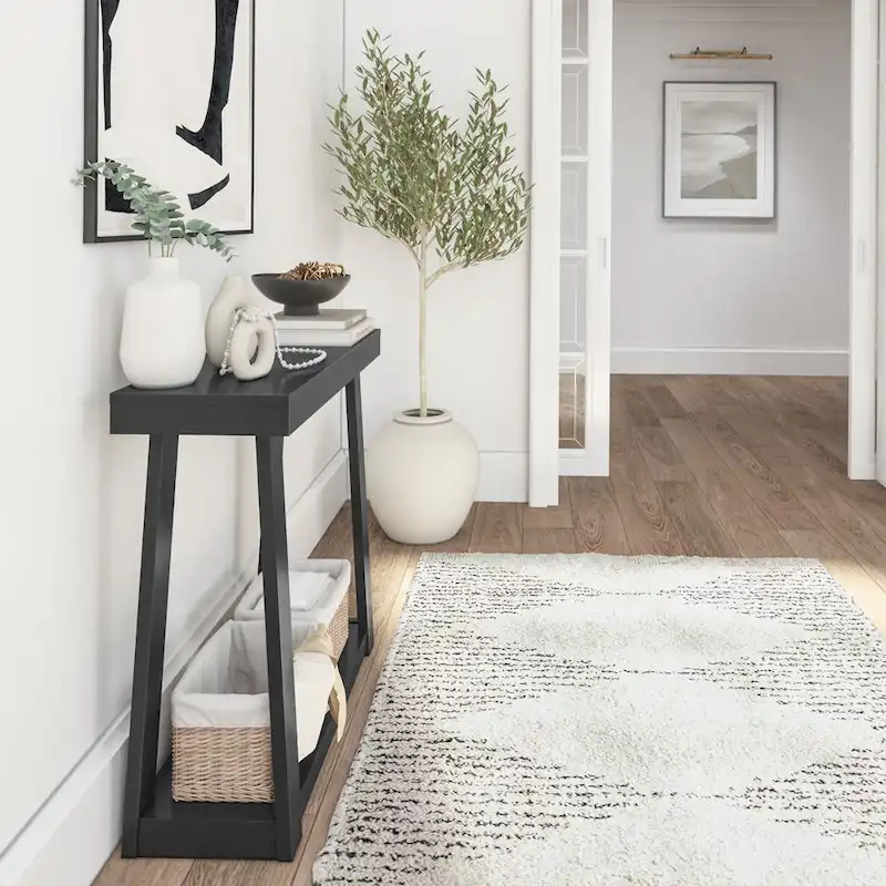 Plank and Beam Classic Console Table with Shelf - 36