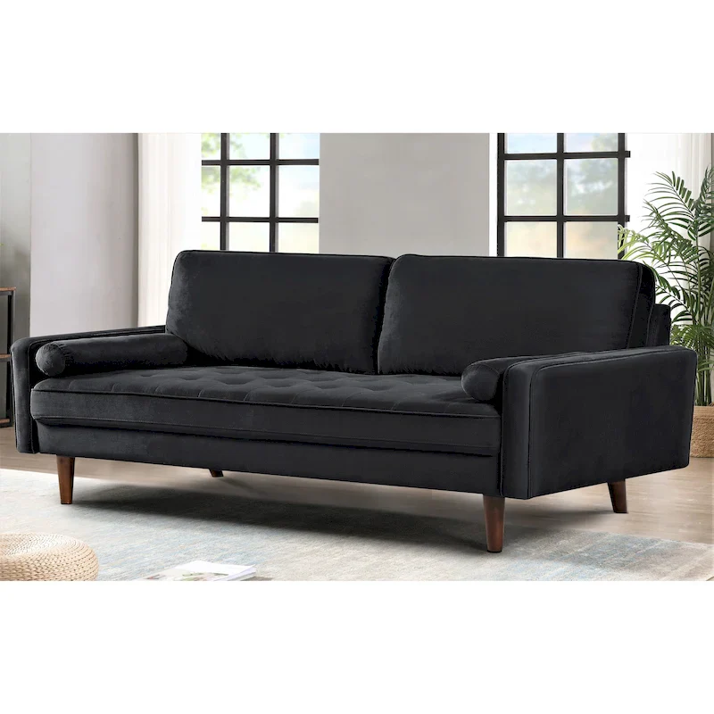Monahan US Pride Furniture 70W Velvet Tufted Sofa