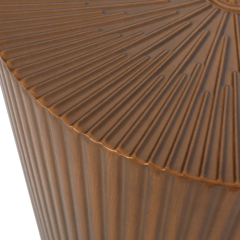 Langseth Iron Sunburst Side Tables (Set of 2) by Christopher Knight Home