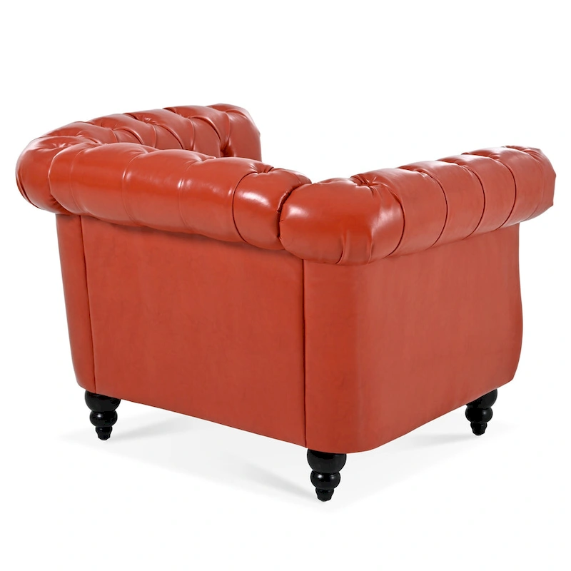 Christopher Knight Home- Winston PU Leather Chesterfield Club Chair