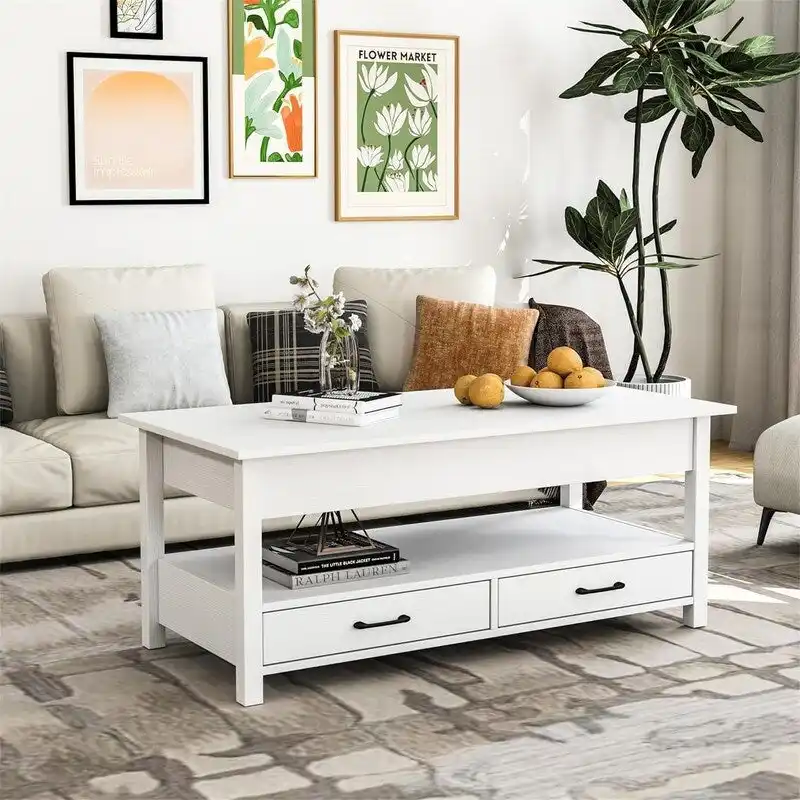 Coffee Table with Hidden Compartment - 44.1D x 21.7W x 18.3H