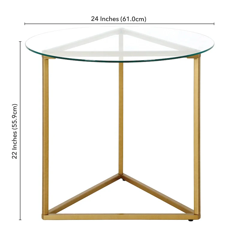 Jenson 24 Wide Round Side Table - 24 Wide