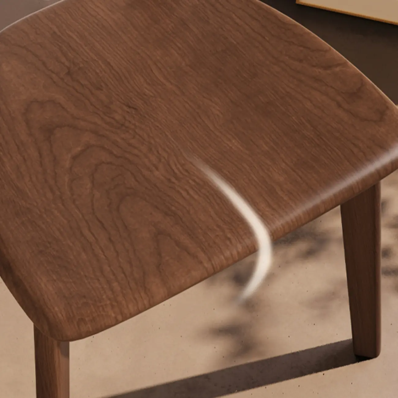 Modern Wood open Low Back Armless Dining Chair