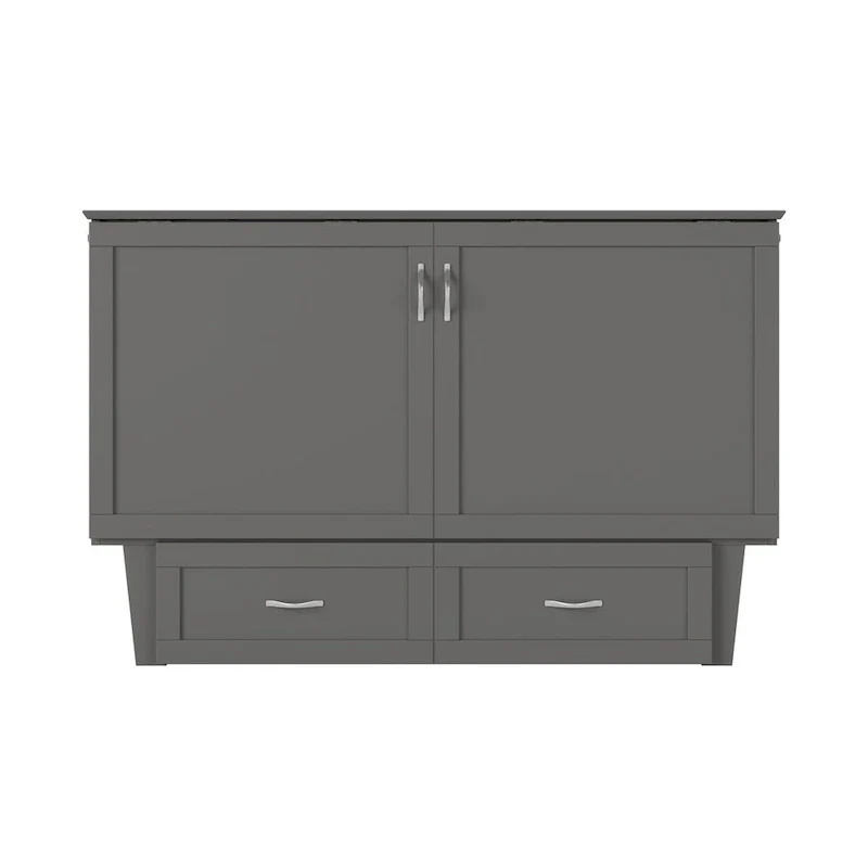 Queen Murphy Bed Chest with Mattress