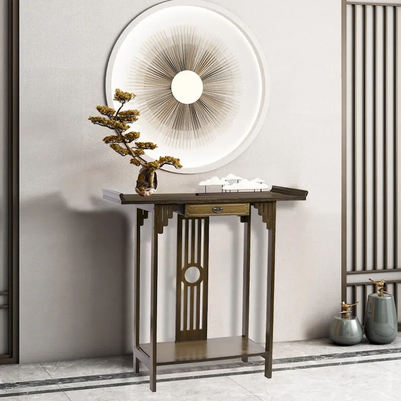 Console Table Sofa Side Accent Table Entryway Vintage