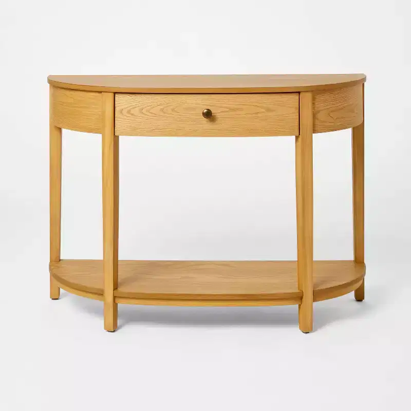 Harriett Console Table Natural Wood - Threshold designed with Studio McGee