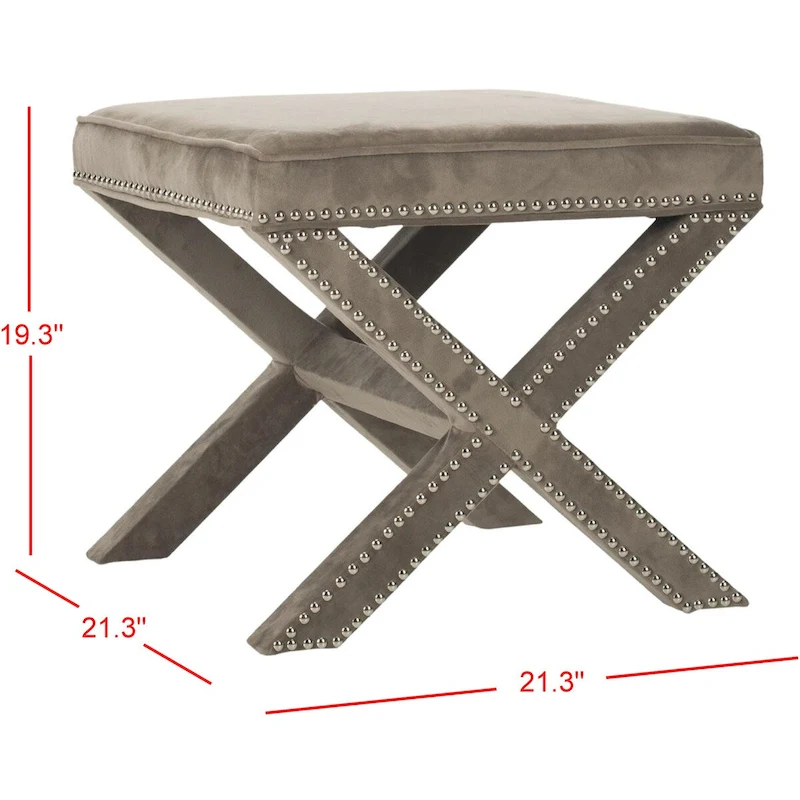 SAFAVIEH Shavonne X-Bench Ottoman