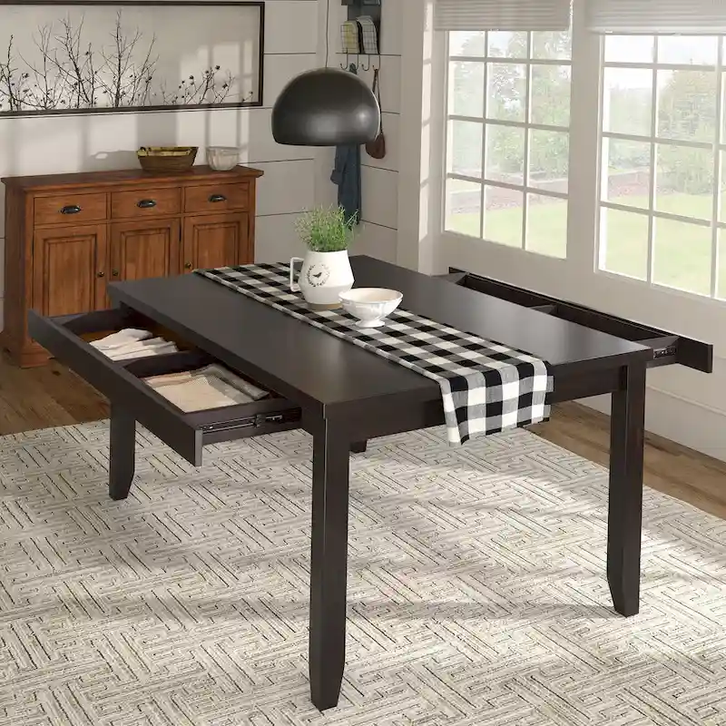 Wood Rectangular Dining Table