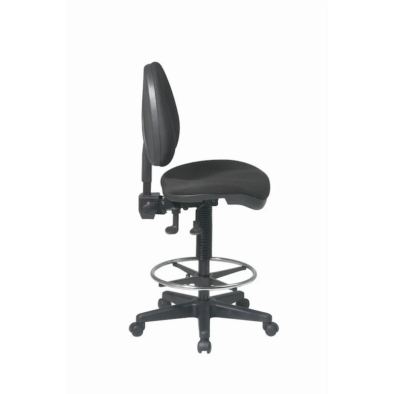 Ergonomic Drafting Chair with Dual Wheel Carpet Casters