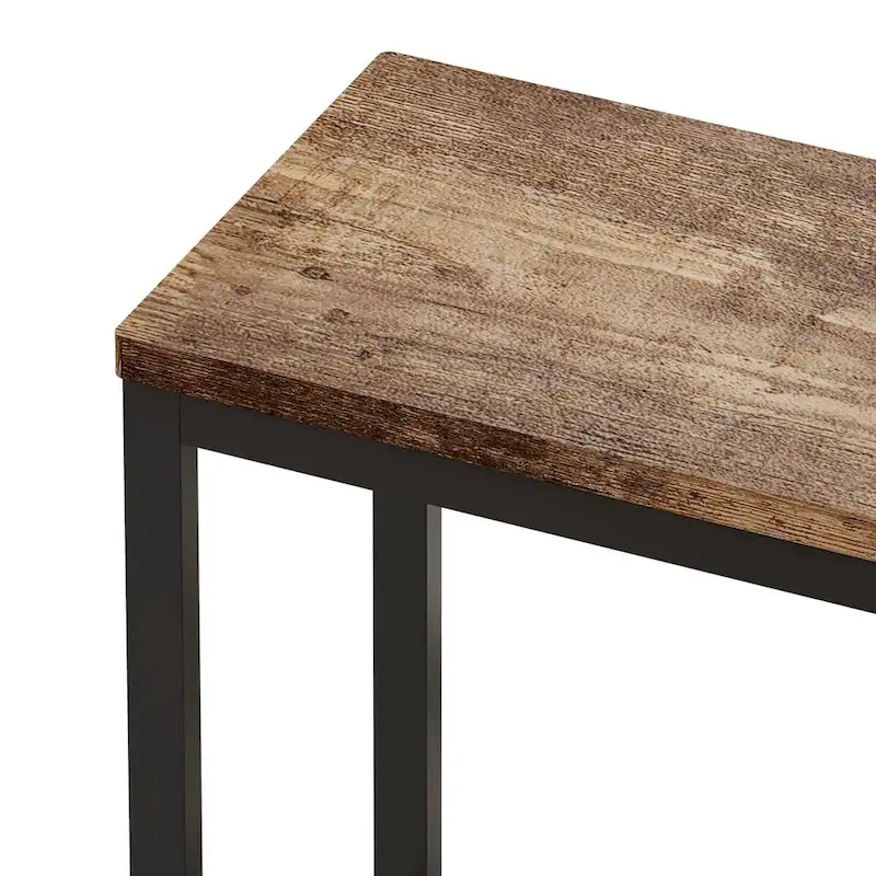 Modern Design Kitchen Dining Table, Pub Table, Long Dining Table Set with 3 Stools, Easy Assembly